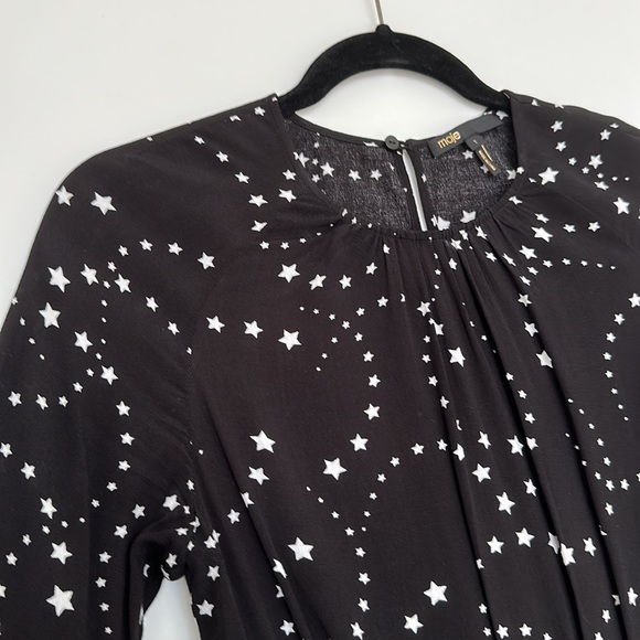 MAJE Ruffled Viscose Dress - Picture 6 of 6